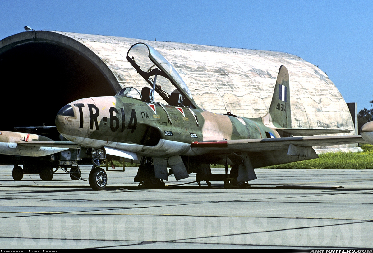 Greece - Air Force Lockheed T-33A Shooting Star 41614 at Tanagra (LGTG), Greece