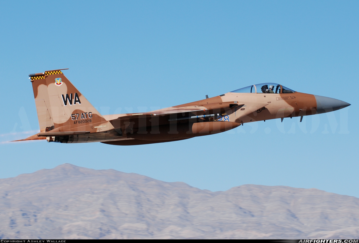 USA - Air Force McDonnell Douglas F-15C Eagle 82-0028 at Las Vegas - Nellis AFB (LSV / KLSV), USA