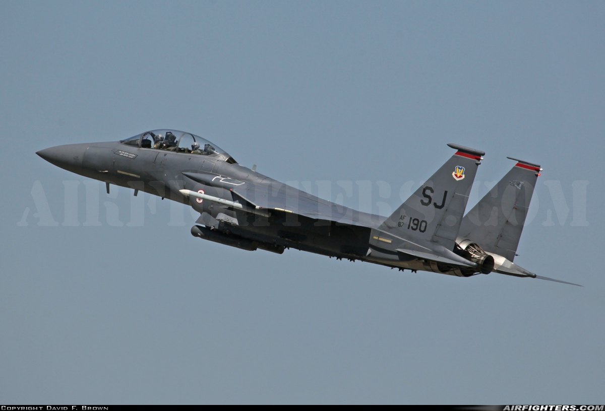 USA - Air Force McDonnell Douglas F-15E Strike Eagle 87-0190 at Goldsboro - Seymour Johnson AFB (GSB / KGSB), USA