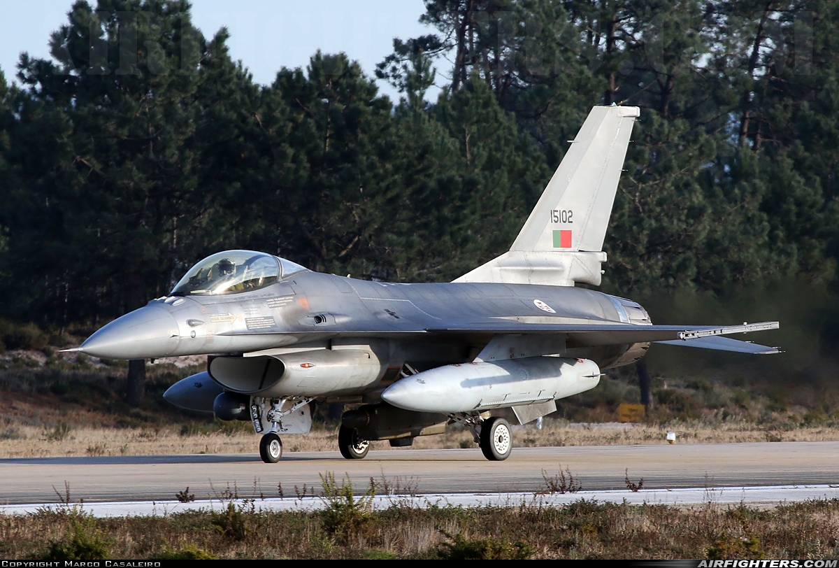 Portugal - Air Force General Dynamics F-16AM Fighting Falcon 15102 at Monte Real (BA5) (LPMR), Portugal