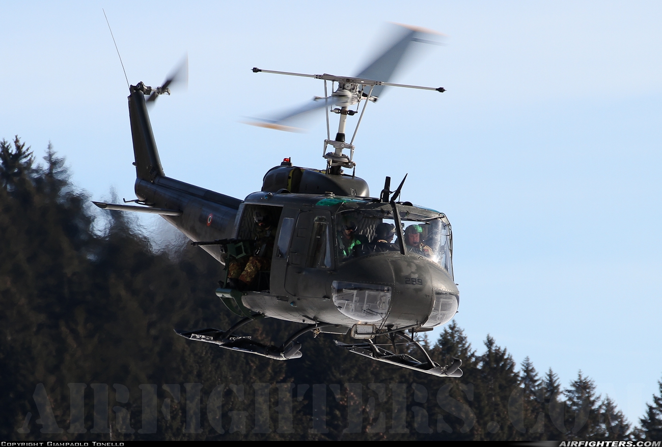 Italy - Army Agusta-Bell AB-205A-1 MM80551 at Dobbiaco (LIVD), Italy