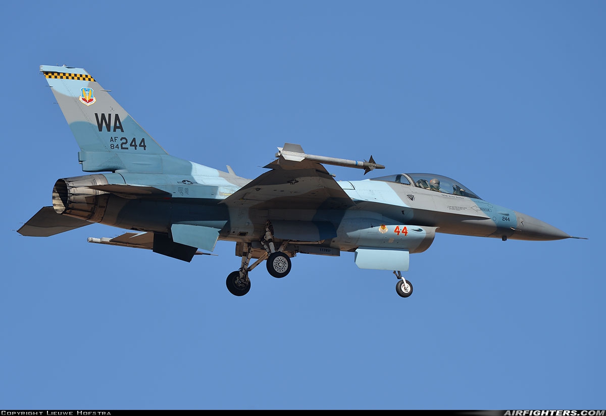 USA - Air Force General Dynamics F-16C Fighting Falcon 84-1244 at Glendale (Phoenix) - Luke AFB (LUF / KLUF), USA