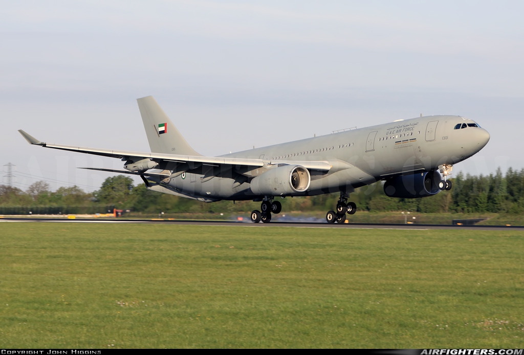 United Arab Emirates - Air Force Airbus A330-243MRTT 1301 at Manchester - Int. (Ringway) (MAN / EGCC), UK