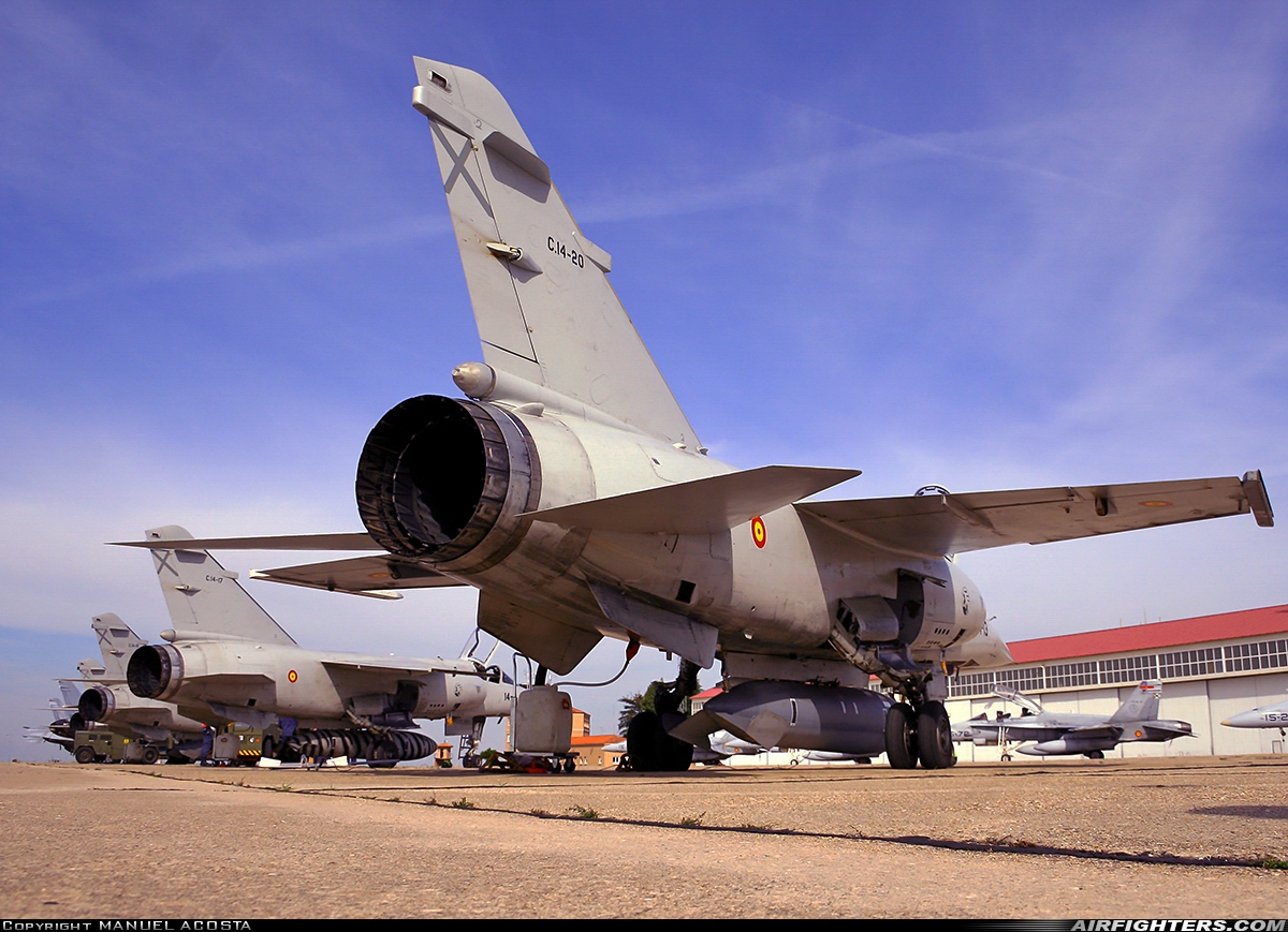 Spain - Air Force Dassault Mirage F1M C.14-20 at Valladolid (- Villanubla) (VLL / LEVD), Spain