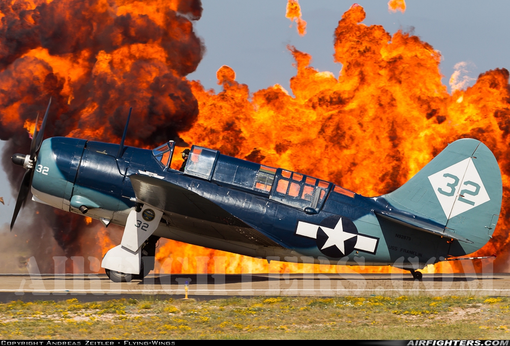 Private - Commemorative Air Force Curtiss SB2C-5 Helldiver NX92879 at Midland (/ Odessa) - Int. (Regional) (MAF / KMAF), USA
