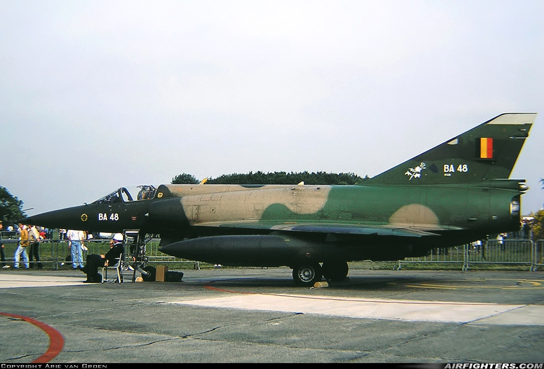 Belgium - Air Force Dassault Mirage 5BA BA48 at Arnhem - Deelen (EHDL), Netherlands