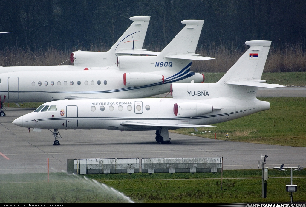 Serbia - Government Dassault Falcon 50 YU-BNA at Zurich (- Kloten) (ZRH / LSZH), Switzerland