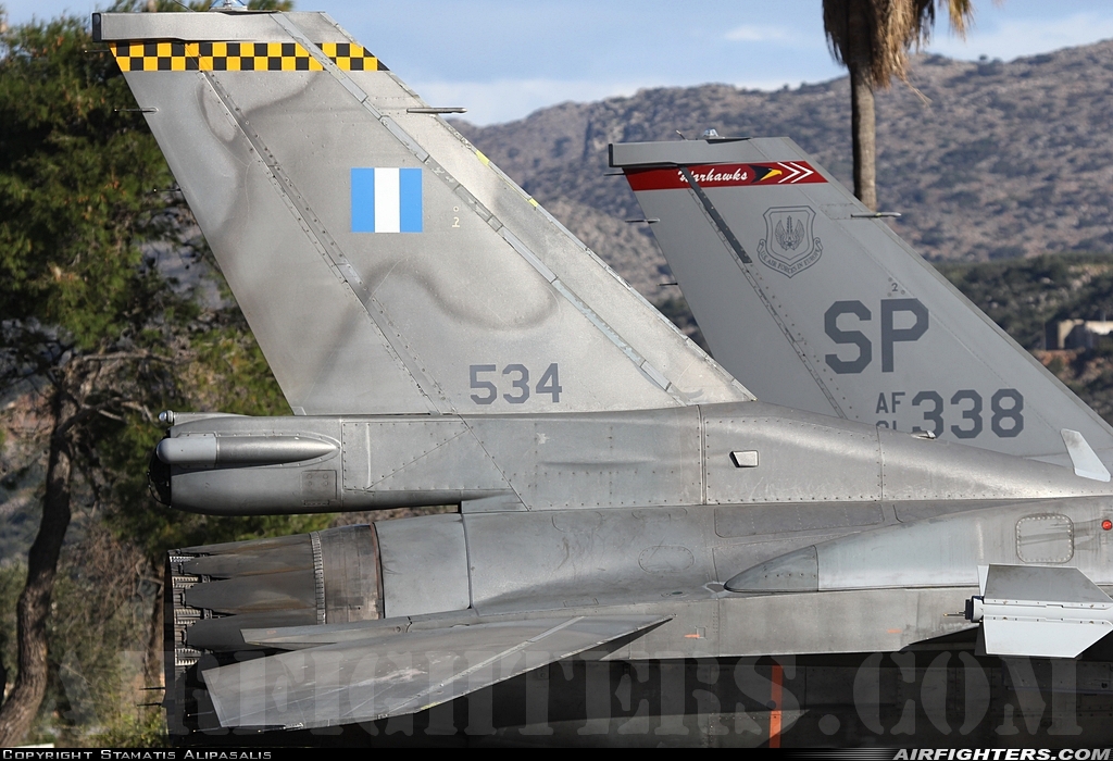 Greece - Air Force General Dynamics F-16C Fighting Falcon 534 at Chania - Souda (CHQ / LGSA), Greece