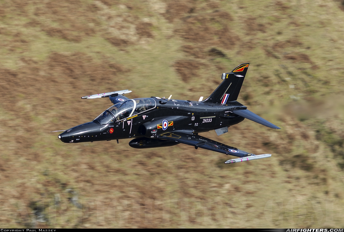 UK - Air Force BAE Systems Hawk T.2 ZK033 at Off-Airport - Machynlleth Loop Area, UK