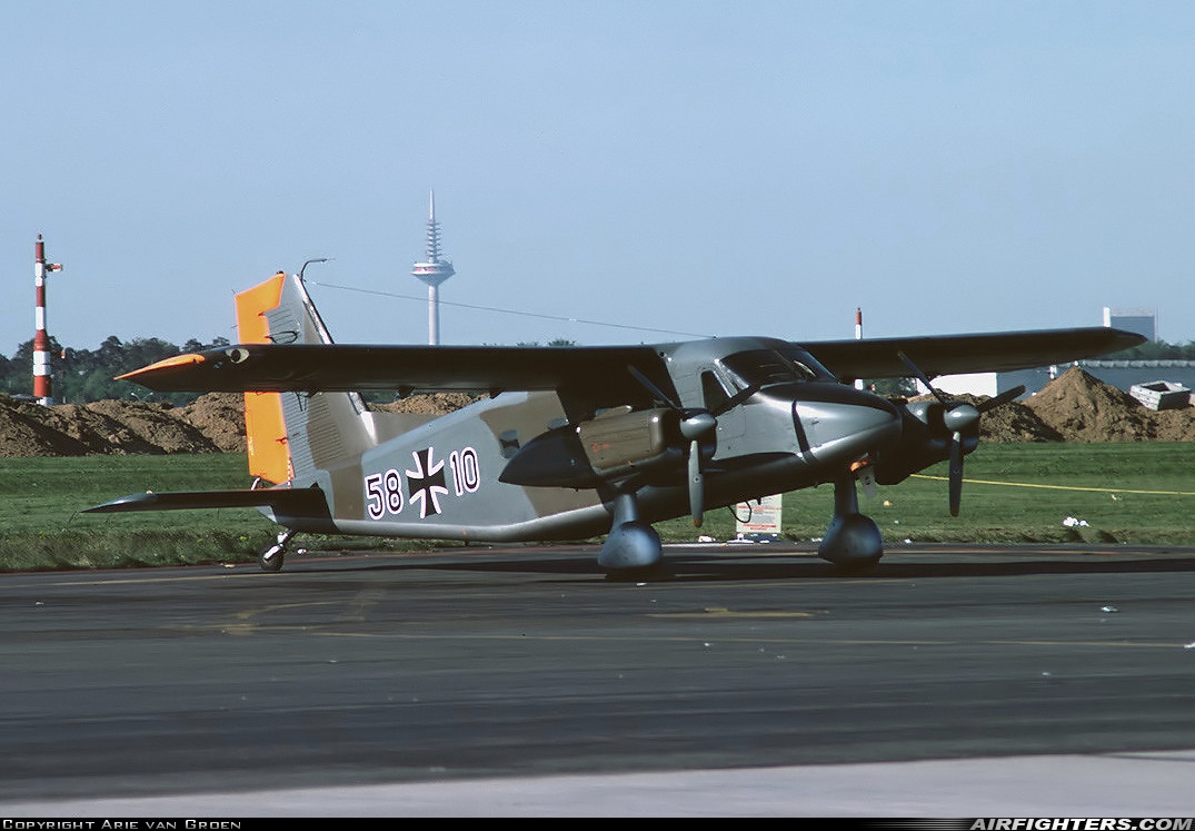 Germany - Air Force Dornier Do-28D-2 Skyservant 58+10 at Frankfurt - Main (Rhein-Main AB) (FRA / FRF / EDDF), Germany
