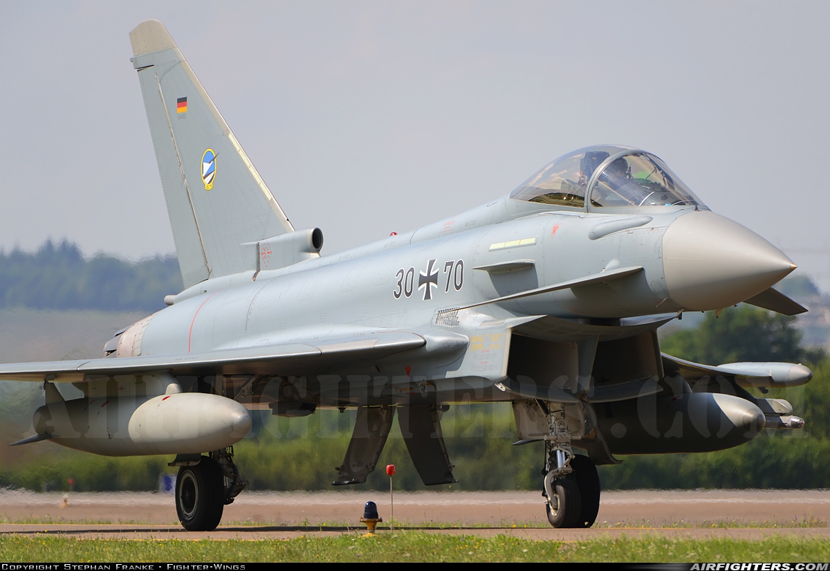 Germany - Air Force Eurofighter EF-2000 Typhoon S 30+70 at Neuburg - Zell (ETSN), Germany