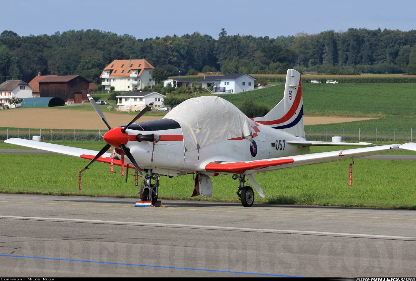 Croatia - Air Force Pilatus PC-9M 057 at Payerne (LSMP), Switzerland