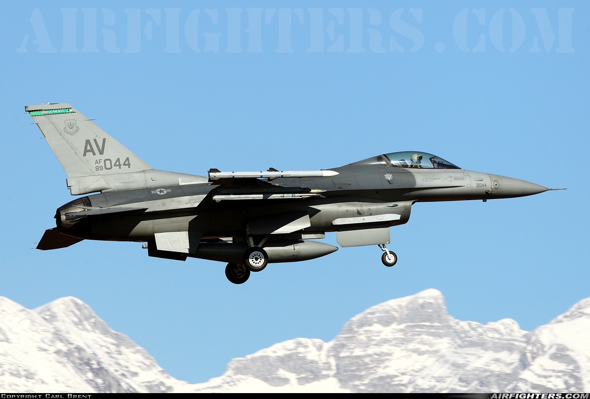USA - Air Force General Dynamics F-16C Fighting Falcon 89-2044 at Aviano (- Pagliano e Gori) (AVB / LIPA), Italy