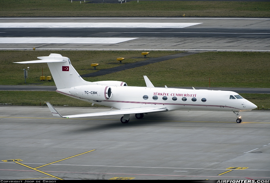 Türkiye - Government Gulfstream Aerospace G-550 (G-V-SP) TC-CBK at Zurich (- Kloten) (ZRH / LSZH), Switzerland