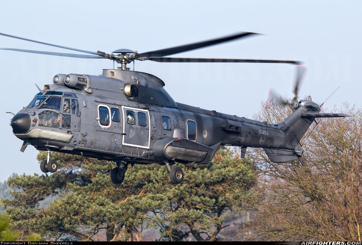 Netherlands - Air Force Aerospatiale AS-532U2 Cougar MkII S-454 at Off-Airport - Oirschotse Heide (GLV5), Netherlands