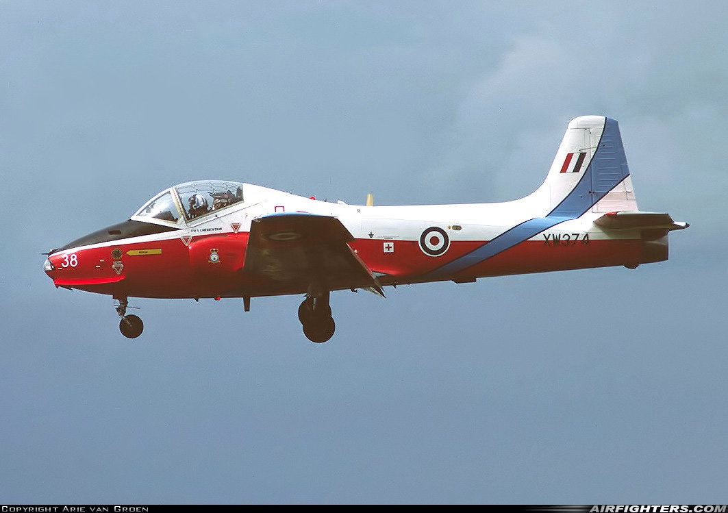 UK - Air Force BAC Jet Provost T5B XW374 at Fairford (FFD / EGVA), UK