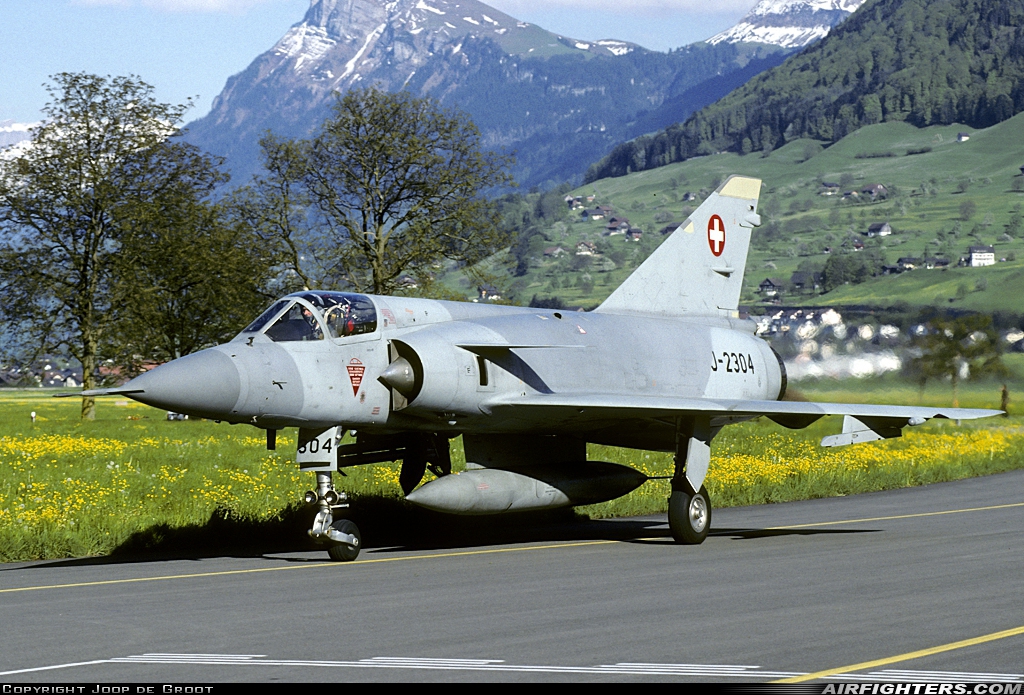 Switzerland - Air Force Dassault Mirage IIIS J-2304 at Buochs (Stans) (LSMU / LSZC), Switzerland