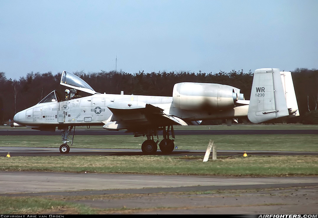 USA - Air Force Fairchild A-10A Thunderbolt II 77-0230 at Utrecht - Soesterberg (UTC / EHSB), Netherlands