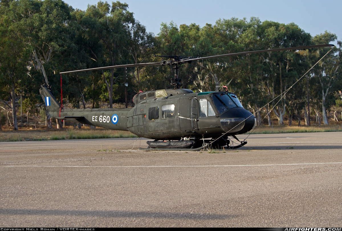 Greece - Army Agusta-Bell AB-205A ES660 at Megara AB - Pahi (LGMG), Greece