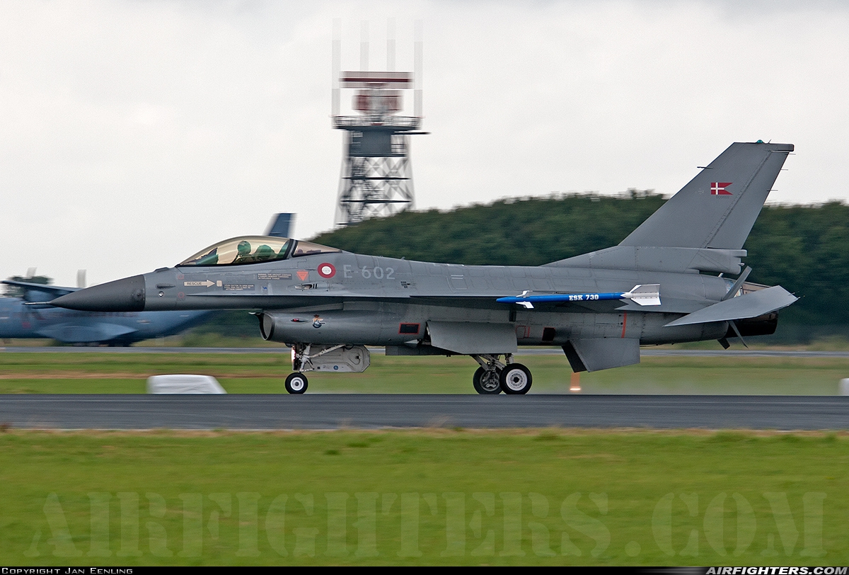 Denmark - Air Force General Dynamics F-16AM Fighting Falcon E-602 at Leeuwarden (LWR / EHLW), Netherlands
