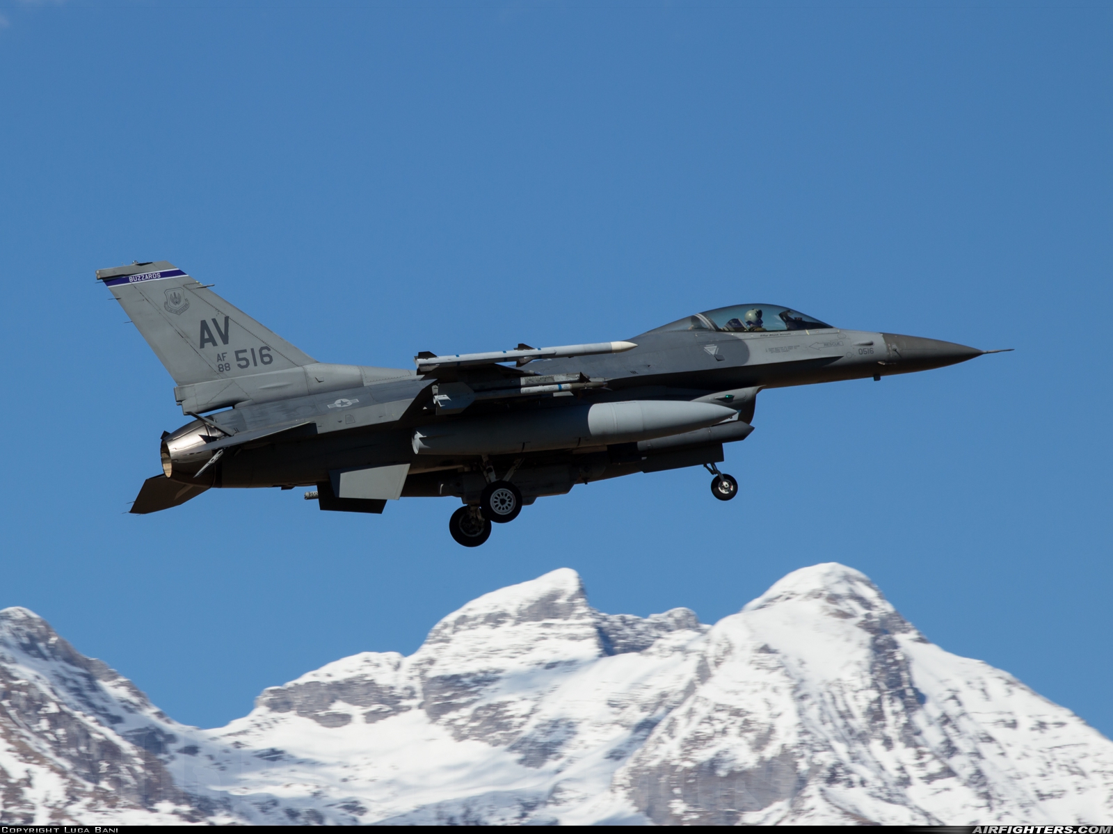 USA - Air Force General Dynamics F-16C Fighting Falcon 88-0516 at Aviano (- Pagliano e Gori) (AVB / LIPA), Italy