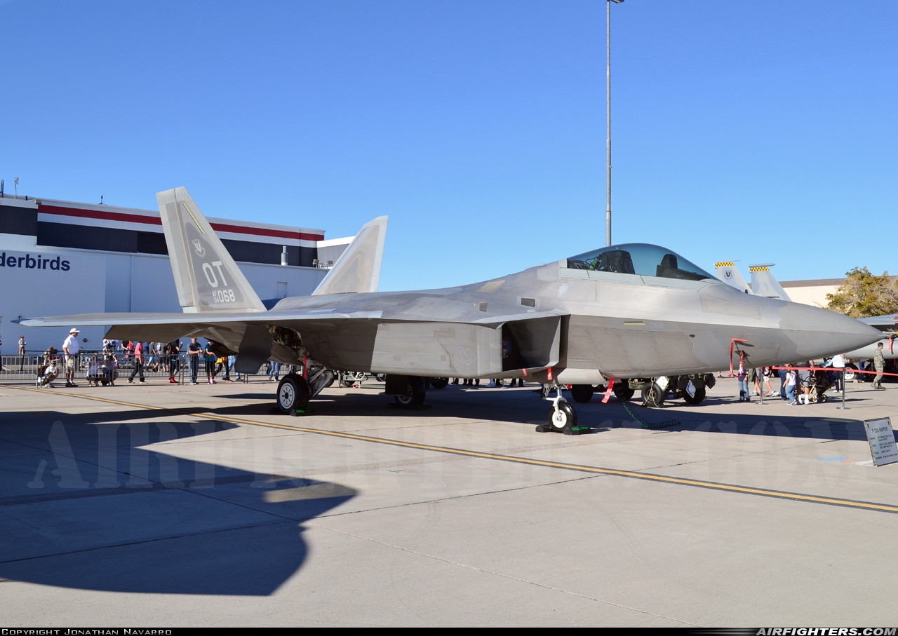 USA - Air Force Lockheed Martin F-22A Raptor 04-4068 at Las Vegas - Nellis AFB (LSV / KLSV), USA