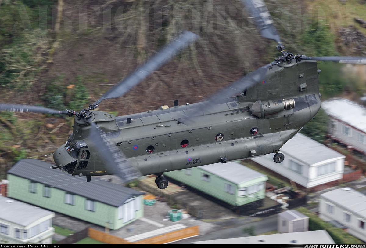 UK - Air Force Boeing Vertol Chinook HC2 (CH-47D) ZA674 at Off-Airport - Machynlleth Loop Area, UK