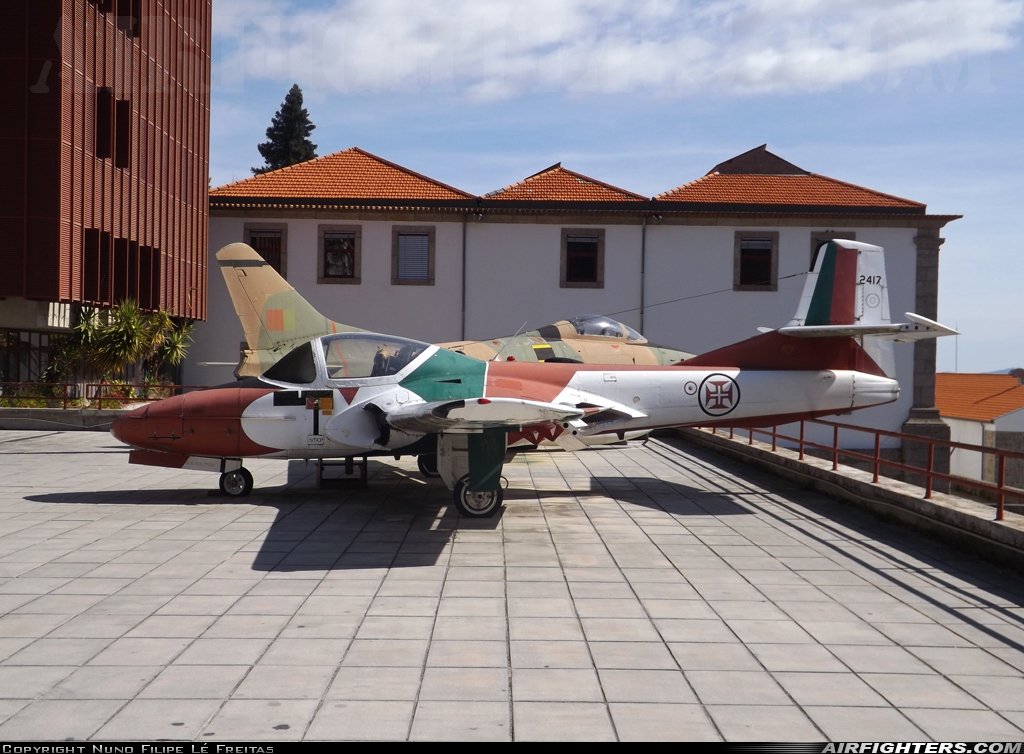 Portugal - Air Force Cessna T-37C Tweety Bird (318C) 2417 at Off-Airport - Covilhã, Portugal
