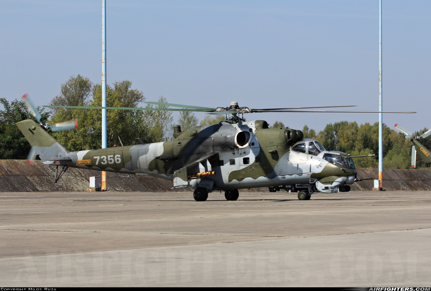 Czech Republic - Air Force Mil Mi-35 (Mi-24V) 7356 at Hradec Kralove (LKHK), Czech Republic