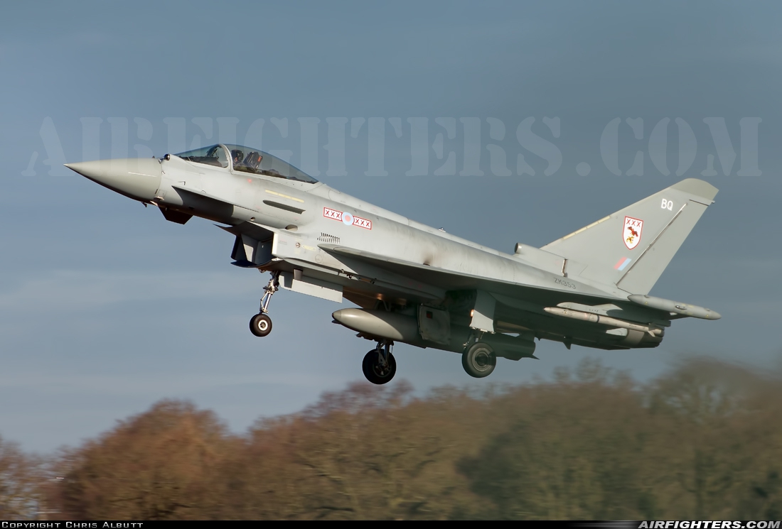 UK - Air Force Eurofighter Typhoon FGR4 ZK353 at Coningsby (EGXC), UK