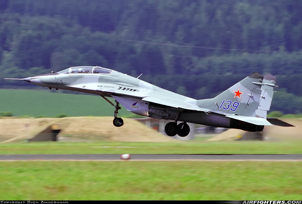 Russia - Air Force Mikoyan-Gurevich MiG-29UB (9.51)  at Zeltweg (LOXZ), Austria