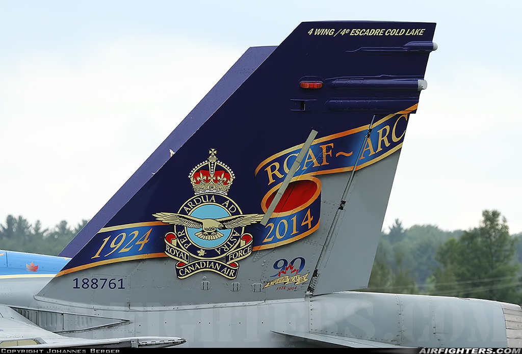 Canada - Air Force McDonnell Douglas CF-188A Hornet (CF-18A) 188761 at Bromont - Roland-Désourdy (ZBM / CZBM), Canada