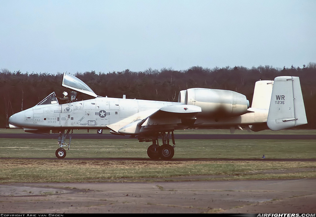 USA - Air Force Fairchild A-10A Thunderbolt II 77-0235 at Utrecht - Soesterberg (UTC / EHSB), Netherlands