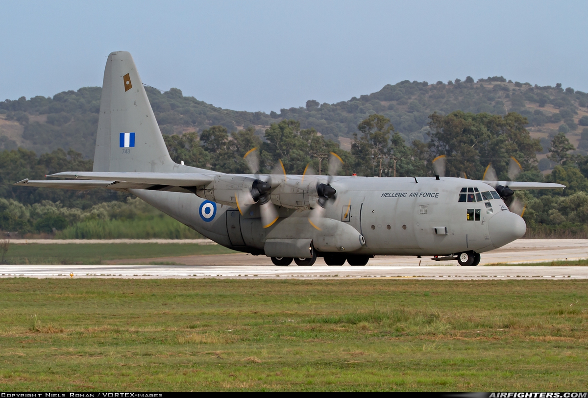 Greece - Air Force Lockheed C-130H Hercules (L-382) 743 at Araxos (GPA / LGRX), Greece