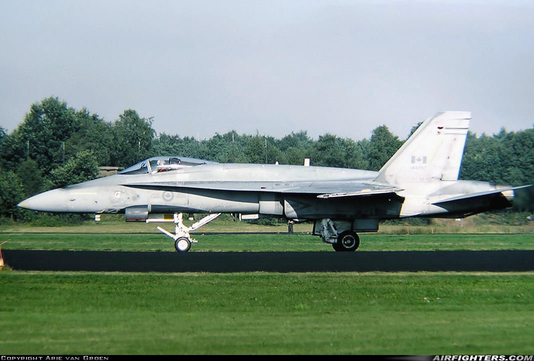 Canada - Air Force McDonnell Douglas CF-188A Hornet (CF-18A) 188757 at Eindhoven (- Welschap) (EIN / EHEH), Netherlands