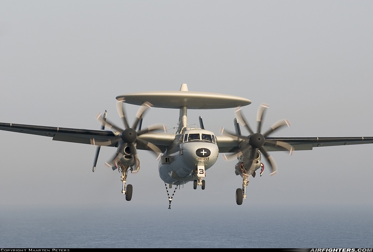 USA - Navy Grumman E-2C Hawkeye 165812 at Off-Airport - Arabian Sea, International Airspace