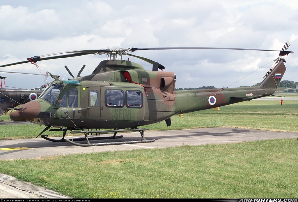 Slovenia - Air Force Bell 412SP Arapaho H2-31 at Liege (- Bierset) (LGG / EBLG), Belgium