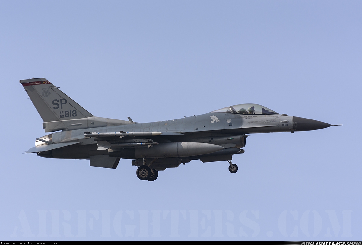 USA - Air Force General Dynamics F-16C Fighting Falcon 90-0818 at Spangdahlem (SPM / ETAD), Germany