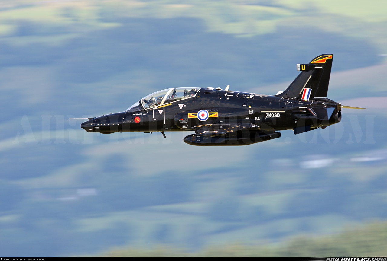 UK - Air Force BAE Systems Hawk T.2 ZK030 at Off-Airport - Machynlleth Loop Area, UK
