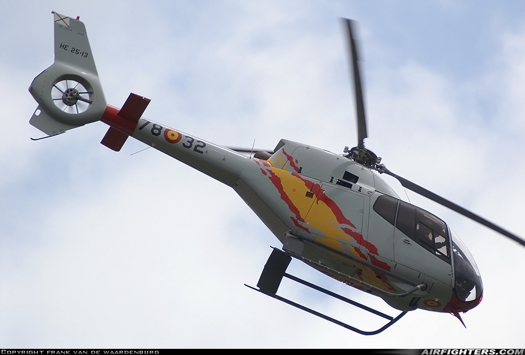 Spain - Air Force Eurocopter EC-120B Colibri HE.25-13 at Liege (- Bierset) (LGG / EBLG), Belgium