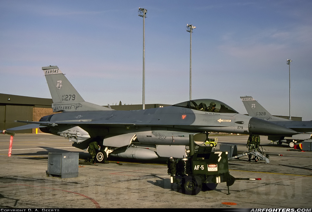USA - Air Force General Dynamics F-16C Fighting Falcon 84-1279 at Wichita - McConnell AFB (IAB / KIAB), USA