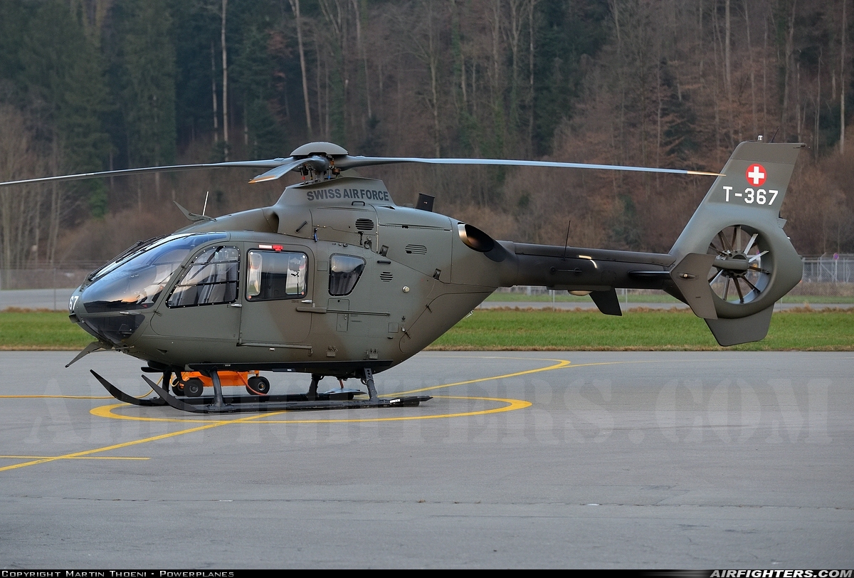 Switzerland - Air Force Eurocopter TH05 (EC-635P2+) T-367 at Alpnach (LSMA), Switzerland