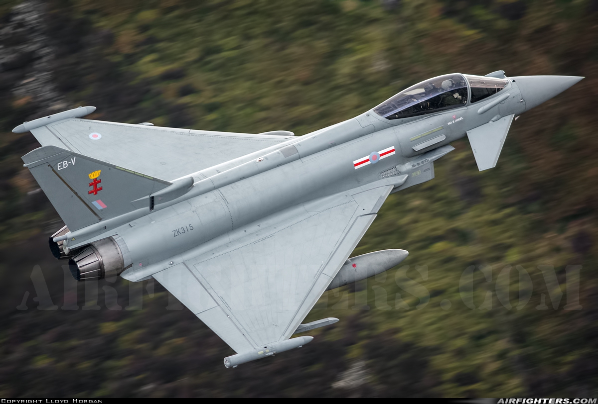 UK - Air Force Eurofighter Typhoon FGR4 ZK315 at Off-Airport - Machynlleth Loop Area, UK