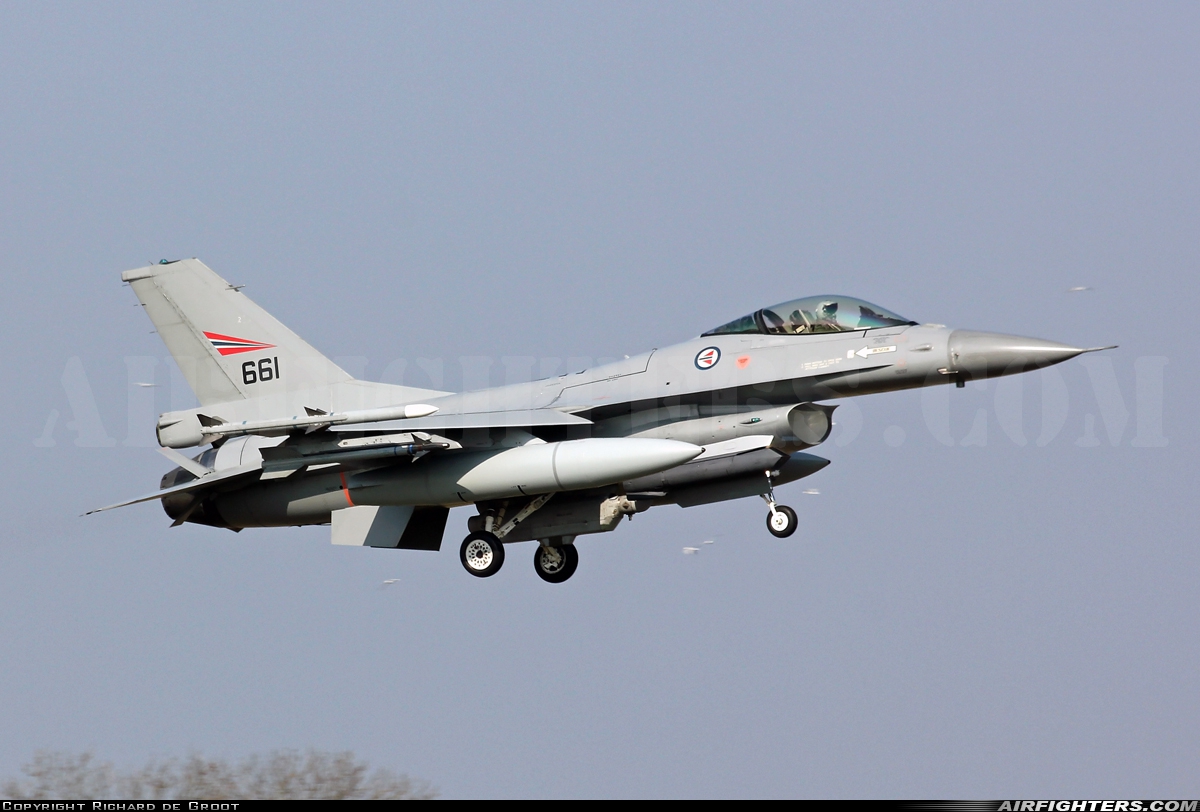 Norway - Air Force General Dynamics F-16AM Fighting Falcon 661 at Leeuwarden (LWR / EHLW), Netherlands
