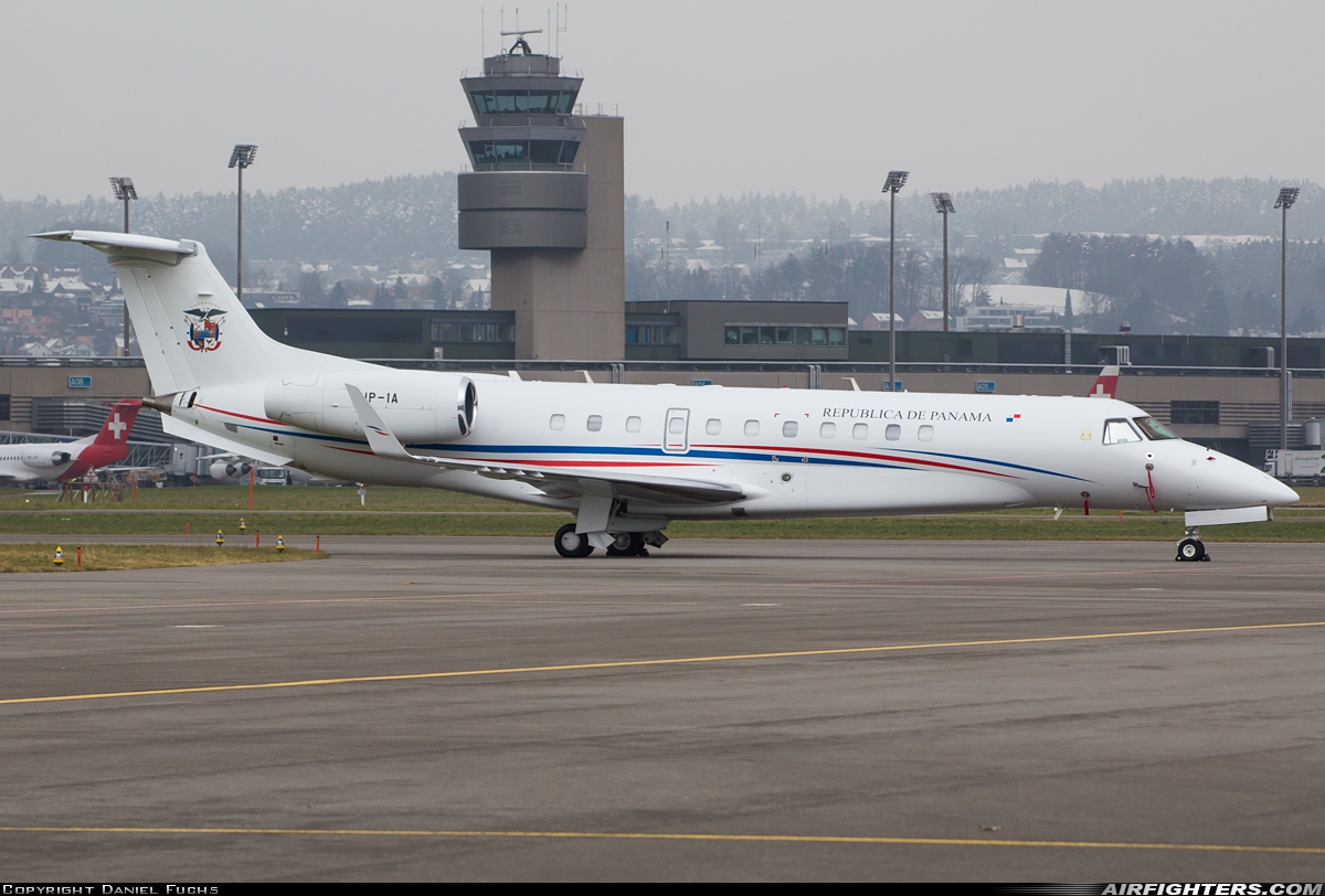 Panama - Air Force Embraer EMB-135BJ (ERJ-135) Legacy HP-1A at Zurich (- Kloten) (ZRH / LSZH), Switzerland