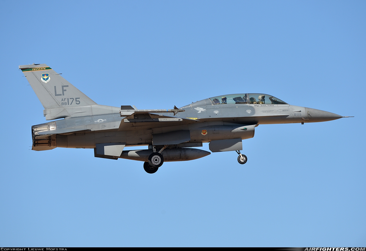 USA - Air Force General Dynamics F-16D Fighting Falcon 88-0175 at Glendale (Phoenix) - Luke AFB (LUF / KLUF), USA