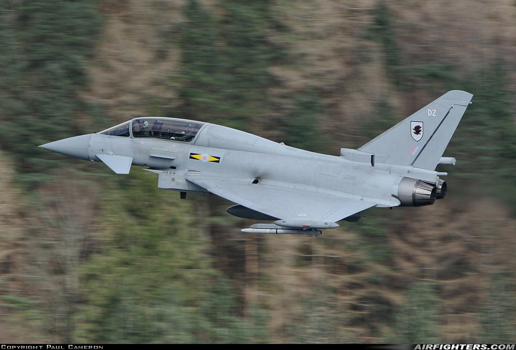 UK - Air Force Eurofighter Typhoon T1 ZJ811 at Off-Airport - Cumbria, UK