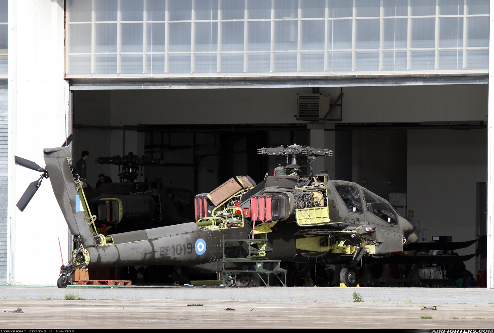 Greece - Army McDonnell Douglas AH-64A+ Apache ES1019 at Stefanovikion (LGSV), Greece