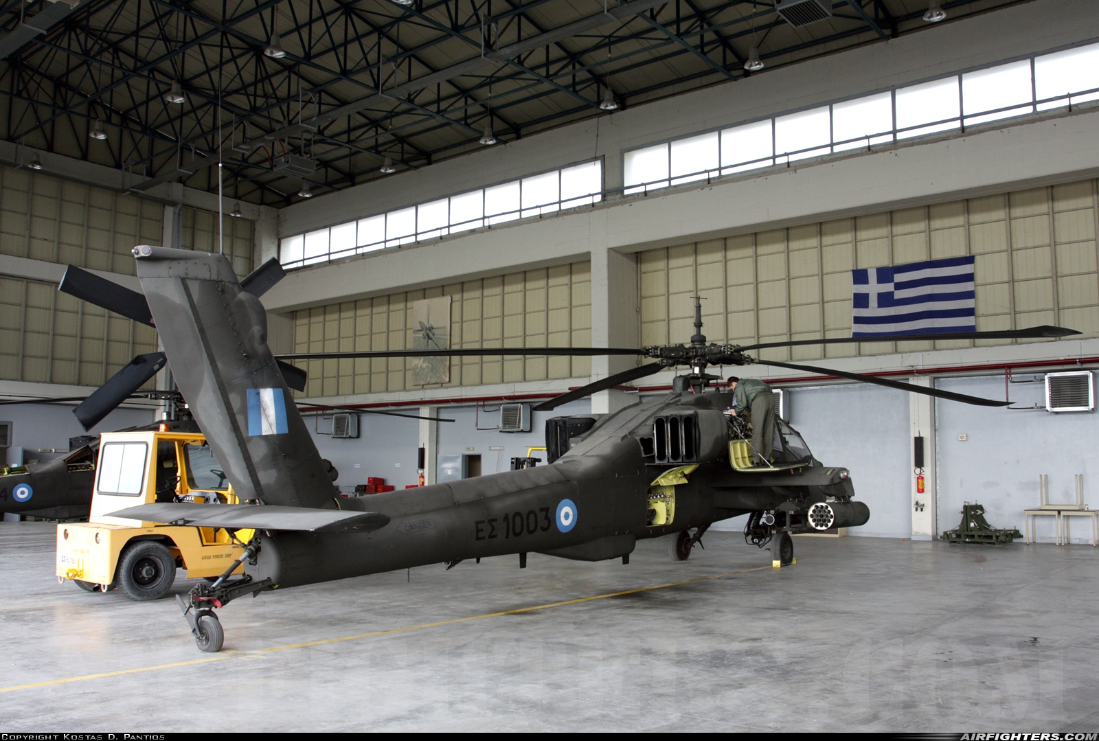 Greece - Army McDonnell Douglas AH-64A+ Apache ES1003 at Stefanovikion (LGSV), Greece