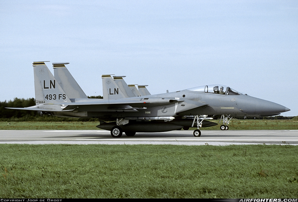 USA - Air Force McDonnell Douglas F-15C Eagle 86-0164 at Aalborg (AAL / EKYT), Denmark
